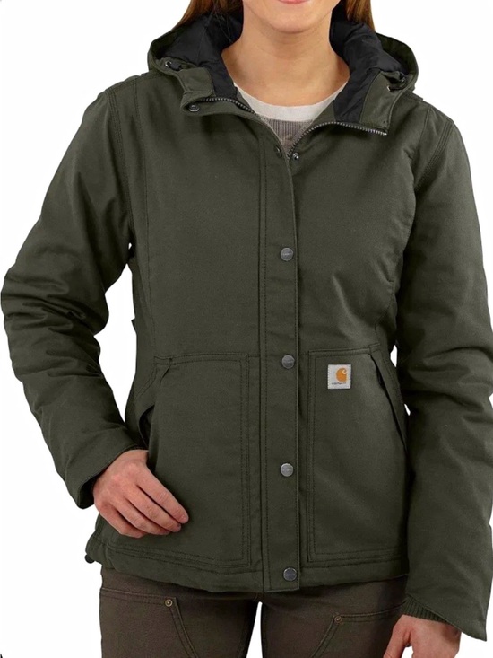 Carhartt Jackets & Blazers - Carhartt Full Swing Quick Duck Insulated Hooded Jacket Green Size L